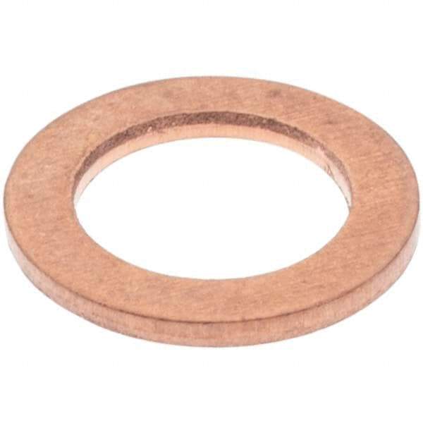 Value Collection - M5 Screw, Copper Standard Flat Washer - 6mm ID x 10mm OD, 1mm Thick - Caliber Tooling