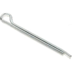 Value Collection - 3/8" Diam x 4" Long Hammerlock Cotter Pin - Grade 2, Zinc-Plated, Steel - Caliber Tooling