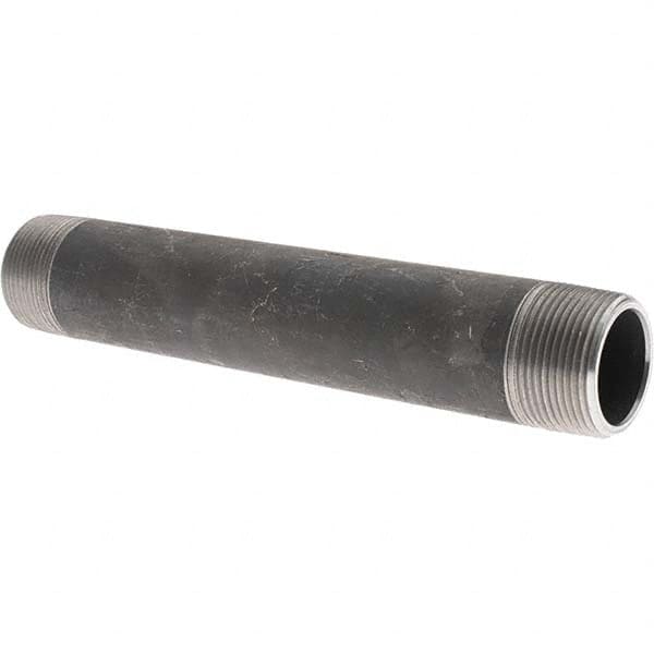 Value Collection - Black Pipe Nipples & Pipe Style: Welded Pipe Size: 1-1/4 (Inch) - Caliber Tooling