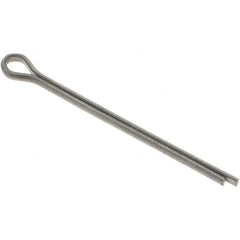 Value Collection - 3/32" Diam x 1-1/2" Long Extended Prong Cotter Pin - Grade 2, Zinc-Plated, Steel - Caliber Tooling