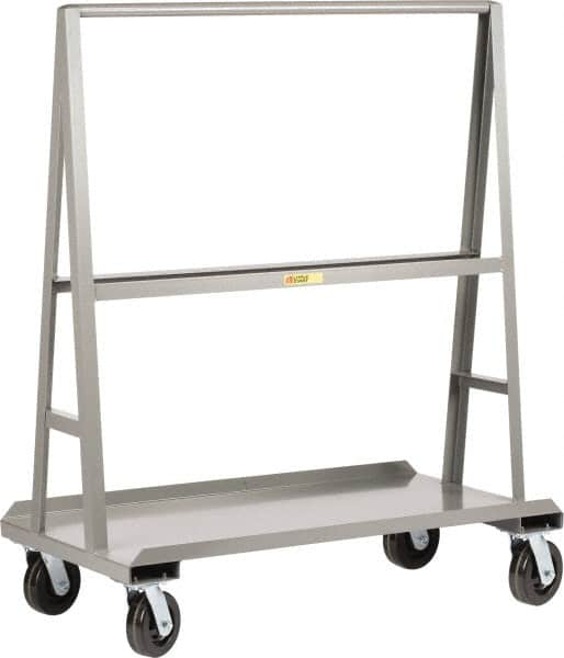 Little Giant - 2,000 Lb Capacity Steel Panel Truck - Steel Deck, 72" OAW, 0" Platform Length, Phenolic Casters - Caliber Tooling