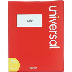 UNIVERSAL - 4" Long, White Paper Laser Label - For Inkjet Printers, Laser Printers - Caliber Tooling