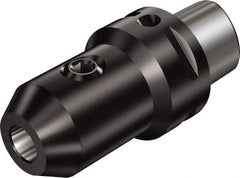 Sandvik Coromant - C8 Outside Modular Connection, 1" Hole Diam, Capto to Weldon Straight Shank Adapter - 80mm Projection, 48.4mm Nose Diam, 128mm OAL, Through Coolant - Exact Industrial Supply