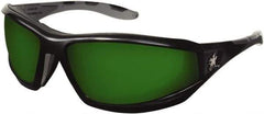 MCR Safety - Green Lenses, Framed Welding Glasses - Scratch Resistant, Size Universal, Wrap Around - Caliber Tooling