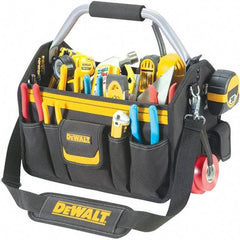 CLC - 26 Pocket Black & Yellow Polyester Tool Tote - 18" Wide x 8-1/2" Deep x 8" High - Caliber Tooling