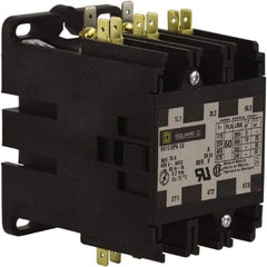 Square D - 3 Pole, 60 Amp Inductive Load, 277 Coil VAC at 60 Hz, Definite Purpose Contactor - Phase 1 and Phase 3 Hp:  10 at 230 VAC, 25 at 230 VAC, 30 at 460 VAC, 30 at 575 VAC, 5 at 115 VAC, 75 Amp Resistive Rating, CE, CSA, UL Listed - Caliber Tooling