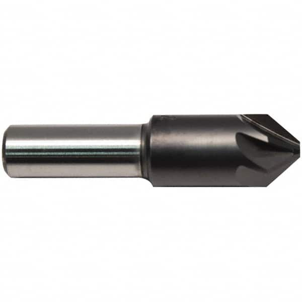 M.A. Ford - 5/8" Head Diam, 3/8" Shank Diam, 6 Flute 82° High Speed Steel Countersink - Caliber Tooling