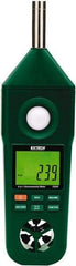 Extech - -148 to 2,372°F, 10 to 95% Humidity Range, Thermo-Hygrometer, Anemometer and Light-Sound Meter - 4% Relative Humidity Accuracy - Caliber Tooling