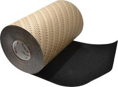 3M - Black Solid Color Anti-Slip Vinyl Tape - 12" Wide x 60' Long - Caliber Tooling