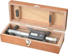 Mitutoyo - 0.8" to 1", IP65, TiN Finish, Electronic Inside Micrometer - 0.00005" Resolution, 0.00015" Accuracy - Caliber Tooling