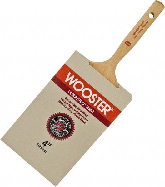 Wooster Brush - 3" Flat Nylon/Polyester Varnish Brush - 3-3/16" Bristle Length, 6-1/4" Maple Dowel Handle - Caliber Tooling