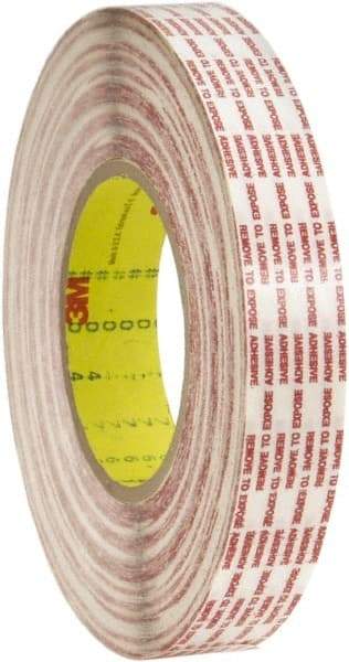 3M - 1" x 60 Yd Rubber Adhesive Double Sided Tape - 6 mil Thick, Polypropylene Film Liner, Series 476XL - Caliber Tooling