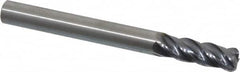 Kennametal - 1/4", 4 Flute, Solid Carbide, 0.06" Corner Radius End Mill - 2-1/2" OAL, 3/4" LOC - Caliber Tooling