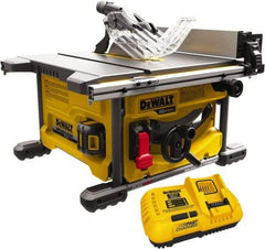 DeWALT - 8-1/4" Blade Diam, Table Saw - 5,800 RPM, 19-1/16" Table Depth x 19-1/16" Table Width, 60 Volts, 3/8" Arbor - Caliber Tooling