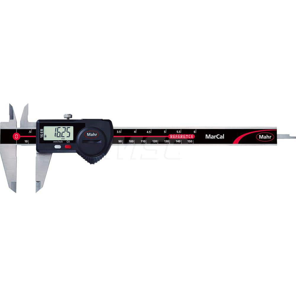 Mahr - Electronic Calipers; Minimum Measurement (mm): 0.00 ; Minimum Measurement (Decimal Inch): 0.0000 ; Maximum Measurement (Decimal Inch): 12 ; Maximum Measurement (mm): 300.00 ; Accuracy Plus/Minus (Decimal Inch): 0.0015 ; Accuracy Plus/Minus (mm): 0 - Exact Industrial Supply