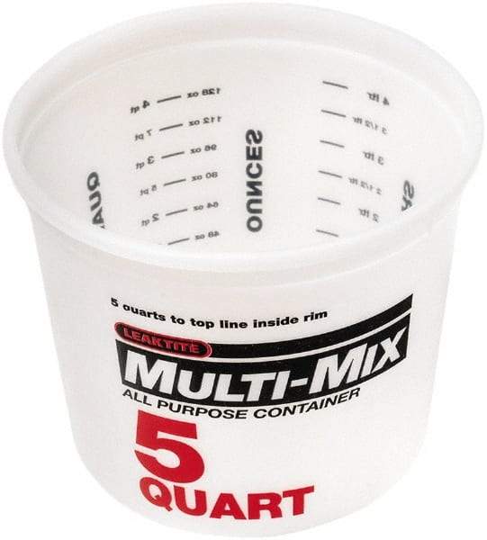 SEYMOUR-MIDWEST - 5 Qt, Plastic Round White Bucket & Pail Kit - Caliber Tooling