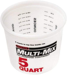 SEYMOUR-MIDWEST - 5 Qt, Plastic Round White Bucket & Pail Kit - Caliber Tooling