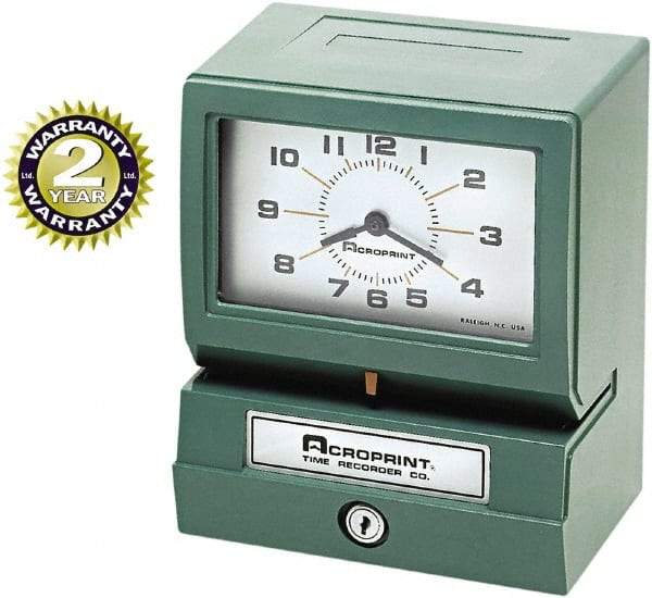 Acroprint Time Recorder - Time Clocks & Time Recorders Punch Style: Manual Power Source: AC Adapter - Caliber Tooling