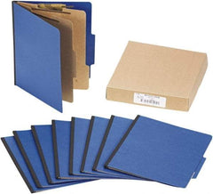 ACCO - 11 x 8 1/2", Letter Size, Dark Blue, File Folders with Top Tab - Right of Center Tab Cut Location - Caliber Tooling