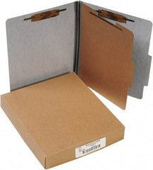 ACCO - 11 x 8 1/2", Letter Size, Gray, File Folders with Top Tab - Right of Center Tab Cut Location - Caliber Tooling