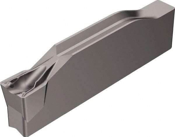 Sandvik Coromant - K1N123x1 TF Grade H13A, 6mm Cutting Width Carbide Grooving Insert - 3.4mm Max Depth of Cut, Neutral, 0.4mm Corner Radius, Uncoated - Caliber Tooling