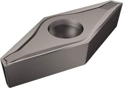 Sandvik Coromant - VCEX2200 F Grade 5015 Cermet Turning Insert - Uncoated, 35° Diamond, 3/8" Inscr Circle, 1/8" Thick, 0mm Corner Radius - Caliber Tooling