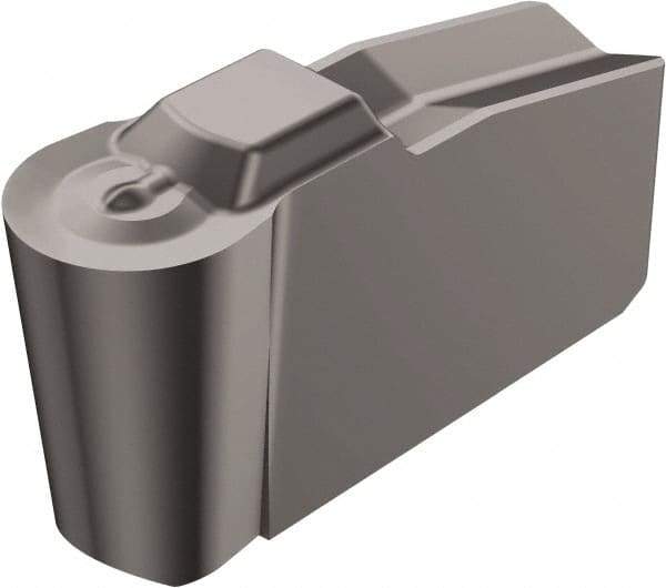 Sandvik Coromant - 40N151.2 4P Grade H13A, 5mm Cutting Width Carbide Grooving Insert - Neutral, Uncoated - Caliber Tooling