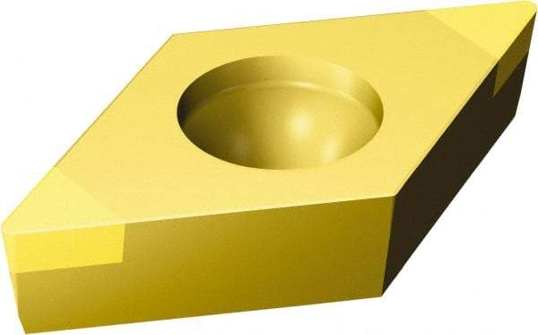 Sandvik Coromant - DCGW32.52 Grade 7525 CBN Turning Insert - 55° Diamond, 3/8" Inscr Circle, 5/32" Thick, 1/32" Corner Radius - Caliber Tooling