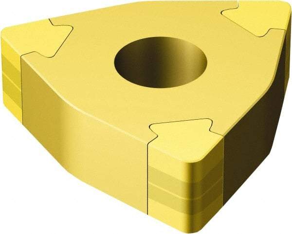 Sandvik Coromant - WNGA331 WG Grade 7525 CBN Turning Insert - 80° Trigon, 3/8" Inscr Circle, 3/16" Thick, 1/64" Corner Radius - Caliber Tooling