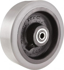 Hamilton - 10 Inch Diameter x 3 Inch Wide, Polyurethane on Cast Iron Caster Wheel - 4,000 Lb. Capacity, 3-1/2 Inch Hub Length, 3/4 Inch Axle Diameter, Tapered Roller Bearing - Caliber Tooling