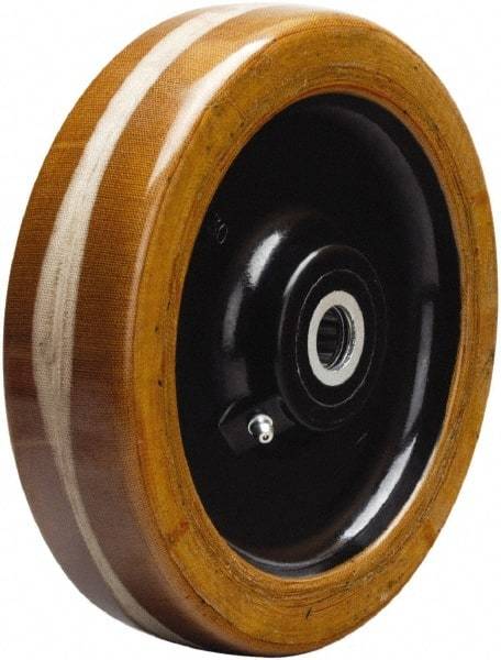 Hamilton - 8 Inch Diameter x 2 Inch Wide, Phenolic Caster Wheel - 1,750 Lb. Capacity, 2-3/16 Inch Hub Length, 5/8 Inch Axle Diameter, Straight Roller Bearing - Caliber Tooling