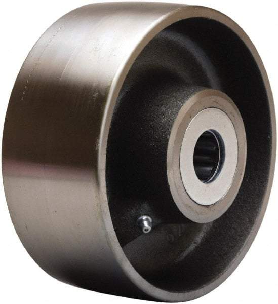 Hamilton - 6 Inch Diameter x 2-1/2 Inch Wide, Forged Steel Caster Wheel - 4,500 Lb. Capacity, 3-1/4 Inch Hub Length, 1-15/16 Inch Axle Diameter, Plain Bore Bearing - Caliber Tooling