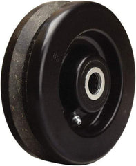 Hamilton - 6 Inch Diameter x 2 Inch Wide, Phenolic Caster Wheel - 750 Lb. Capacity, 2-3/16 Inch Hub Length, 3/4 Inch Axle Diameter, Straight Roller Bearing - Caliber Tooling