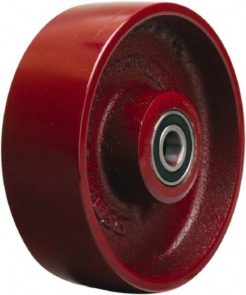 Hamilton - 7 Inch Diameter x 2 Inch Wide, Cast Iron Caster Wheel - 1,000 Lb. Capacity, 2-1/4 Inch Hub Length, 3/4 Inch Axle Diameter, Straight Roller Bearing - Caliber Tooling