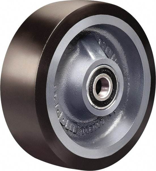 Hamilton - 6 Inch Diameter x 2 Inch Wide, Polyurethane on Cast Iron Caster Wheel - 1,560 Lb. Capacity, 2-1/2 Inch Hub Length, 3/4 Inch Axle Diameter, Tapered Roller Bearing - Caliber Tooling