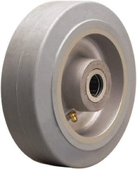 Hamilton - 6 Inch Diameter x 2 Inch Wide, Rubber on Aluminum Caster Wheel - 410 Lb. Capacity, 2-1/4 Inch Hub Length, 5/8 Inch Axle Diameter, Straight Roller Bearing - Caliber Tooling