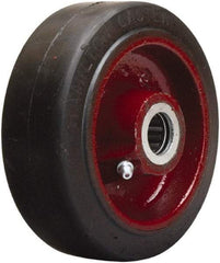 Hamilton - 5 Inch Diameter x 2 Inch Wide, Rubber on Cast Iron Caster Wheel - 350 Lb. Capacity, 2-1/4 Inch Hub Length, 1-3/16 Inch Axle Diameter, Plain Bore Bearing - Caliber Tooling