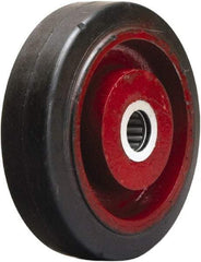 Hamilton - 5 Inch Diameter x 1-1/2 Inch Wide, Rubber on Cast Iron Caster Wheel - 240 Lb. Capacity, 1-5/8 Inch Hub Length, 1-3/16 Inch Axle Diameter, Plain Bore Bearing - Caliber Tooling