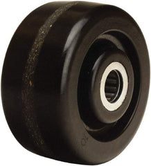 Hamilton - 4 Inch Diameter x 2 Inch Wide, Phenolic Caster Wheel - 800 Lb. Capacity, 2-3/16 Inch Hub Length, 3/4 Inch Axle Diameter, Straight Roller Bearing - Caliber Tooling