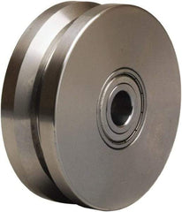 Hamilton - 4 Inch Diameter x 1-3/8 Inch Wide, Stainless Steel Caster Wheel - 600 Lb. Capacity, 1-5/8 Inch Hub Length, 1/2 Inch Axle Diameter, Stainless Steel Precision Ball Bearing - Caliber Tooling