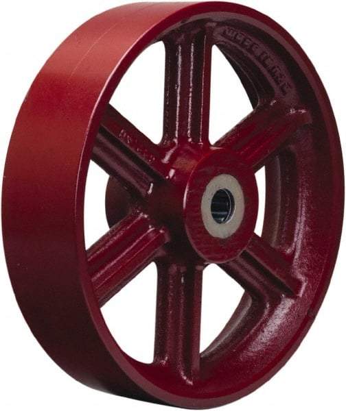 Hamilton - 14 Inch Diameter x 3 Inch Wide, Cast Iron Caster Wheel - 2,500 Lb. Capacity, 3-1/4 Inch Hub Length, 1-1/4 Inch Axle Diameter, Straight Roller Bearing - Caliber Tooling