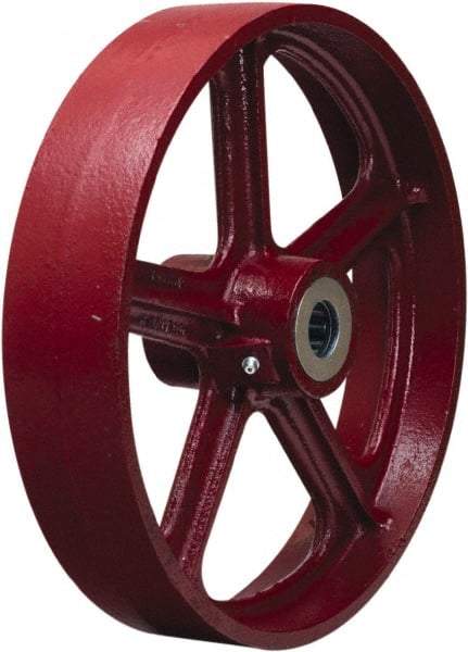 Hamilton - 12 Inch Diameter x 2-1/2 Inch Wide, Cast Iron Caster Wheel - 1,200 Lb. Capacity, 3-1/4 Inch Hub Length, 1-1/4 Inch Axle Diameter, Straight Roller Bearing - Caliber Tooling