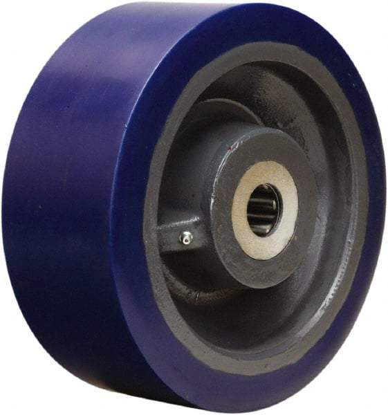 Hamilton - 10 Inch Diameter x 4 Inch Wide, Polyurethane on Forged Steel Caster Wheel - 5,000 Lb. Capacity, 4-1/4 Inch Hub Length, 1-1/2 Inch Axle Diameter, Straight Roller Bearing - Caliber Tooling