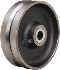 Hamilton - 10 Inch Diameter x 3 Inch Wide, Forged Steel Caster Wheel - 3,600 Lb. Capacity, 3-1/4 Inch Hub Length, 2-7/16 Inch Axle Diameter, Plain Bore Bearing - Caliber Tooling