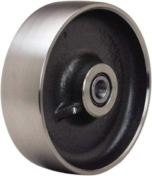 Hamilton - 10 Inch Diameter x 3 Inch Wide, Forged Steel Caster Wheel - 6,500 Lb. Capacity, 3-1/4 Inch Hub Length, 1-1/4 Inch Axle Diameter, Tapered Roller Bearing - Caliber Tooling