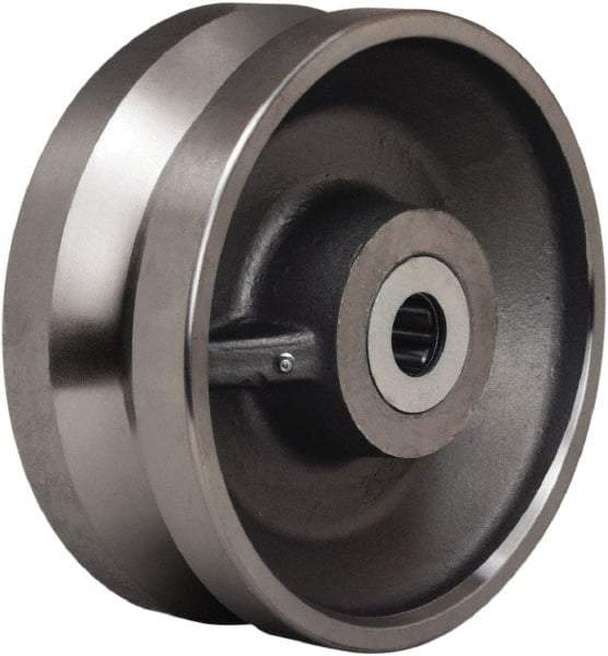 Hamilton - 10 Inch Diameter x 4 Inch Wide, Forged Steel Caster Wheel - 16,000 Lb. Capacity, 4-1/4 Inch Hub Length, 1-1/2 Inch Axle Diameter, Straight Roller Bearing - Caliber Tooling