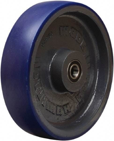 Hamilton - 12 Inch Diameter x 3 Inch Wide, Polyurethane on Cast Iron Caster Wheel - 2,800 Lb. Capacity, 3-1/4 Inch Hub Length, 1 Inch Axle Diameter, Tapered Roller Bearing - Caliber Tooling