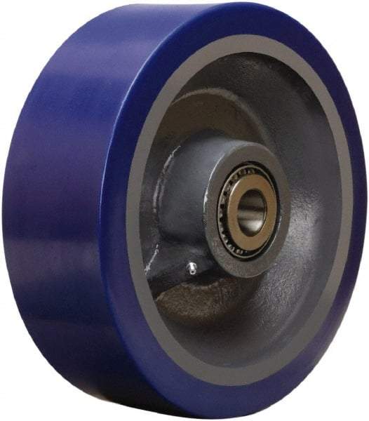 Hamilton - 12 Inch Diameter x 4 Inch Wide, Polyurethane on Forged Steel Caster Wheel - 6,000 Lb. Capacity, 4-1/4 Inch Hub Length, 1-1/4 Inch Axle Diameter, Tapered Roller Bearing - Caliber Tooling