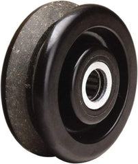 Hamilton - 4 Inch Diameter x 1-1/2 Inch Wide, Phenolic Caster Wheel - 380 Lb. Capacity, 1-5/8 Inch Hub Length, 1-3/16 Inch Axle Diameter, Plain Bore Bearing - Caliber Tooling