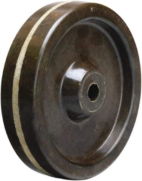 Hamilton - 5 Inch Diameter x 1-1/4 Inch Wide, Phenolic Caster Wheel - 300 Lb. Capacity, 1-3/8 Inch Hub Length, 5/8 Inch Axle Diameter, Straight Roller Bearing - Caliber Tooling